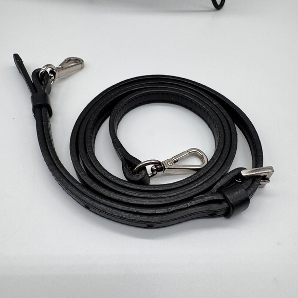 Moncler Authentic Leather Black Crossbody Waist Bag - Picture 4 of 16